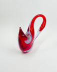 1950s MURANO RUBY RED NEODYMIUM GLASS BIRD PAPERWEIGHT/SCULPTURE
