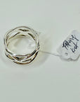 SIGNED VINTAGE TIFFANY & CO SILVER OPEN KNOT BAND RING