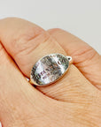 SIGNED VINTAGE TIFFANY & CO SILVER RETURN TO ADDRESS SIGNET RING