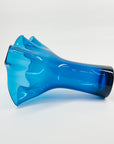 MIDCENTURY SIGNED FINNISH GLASS HANDKERCHIEF POIMU VASE BY INKERI TOIKKA FOR NUUTAJARVI NOTSJO