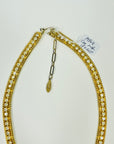 1950s CORO MESH DIAMANTE LARIAT NECKLACE