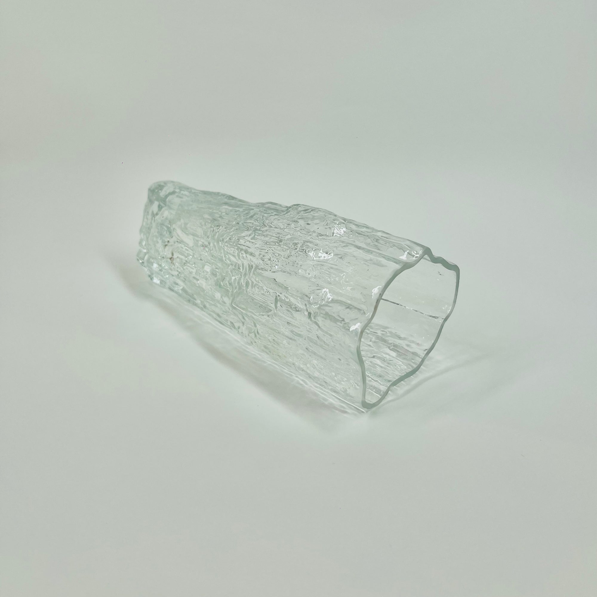1970s IITTALA ICE GLASS VASE