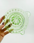 ANTIQUE GREEN DEPRESSION URANIUM GLASS JUICER
