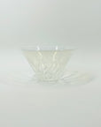 ANTIQUE PRESSED OPALESCENT GLASS MINI BOWL