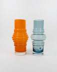 1960s FINNISH BLUE GLASS HOOP VASE BY TAMARA ALADIN FOR RIIHIMAEN LASI