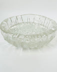 1950s LARGE SWEDISH PUKEBERG ICE GLASS ASHTRAY