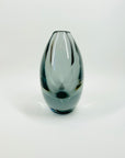 1950s GREY SOMMERSO GLASS VASE BY SVEN PALMQVIST FOR ORREFORS