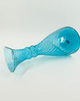 1950s ITALIAN MURANO OPTICAL BLUE GLASS CARAFE
