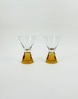 1980s PAPERWEIGHT SHOT/PORT GLASSES
