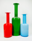 MIDCENTURY HOLMEGAARD ORANGE CASED GLASS GULVVASE