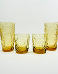 1970s ITALIAN AMBER BARK GLASSES