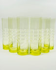 MIDCENTURY FINNISH URANIUM GLASS JUG SET BY NANNY STILL FOR RIIHIMAEN LASI