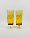 70s JAPANESE FOOTED HIGHBALL GLASSES