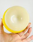 1950s U.S.A YELLOW MILK GLASS COUPE