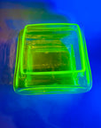 LARGE MIDCENTURY FINNISH URANIUM GLASS VASE BY HELENA TYNELL FOR RIIHIMAEN LASI