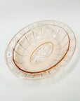ANTIQUE DEPRESSION PINK PRESSED GLASS PLATE/BOWL/DINNER SERVICE
