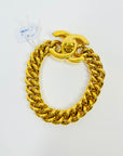 1995 CHANEL CC LOGO TURNKEY BRACELET