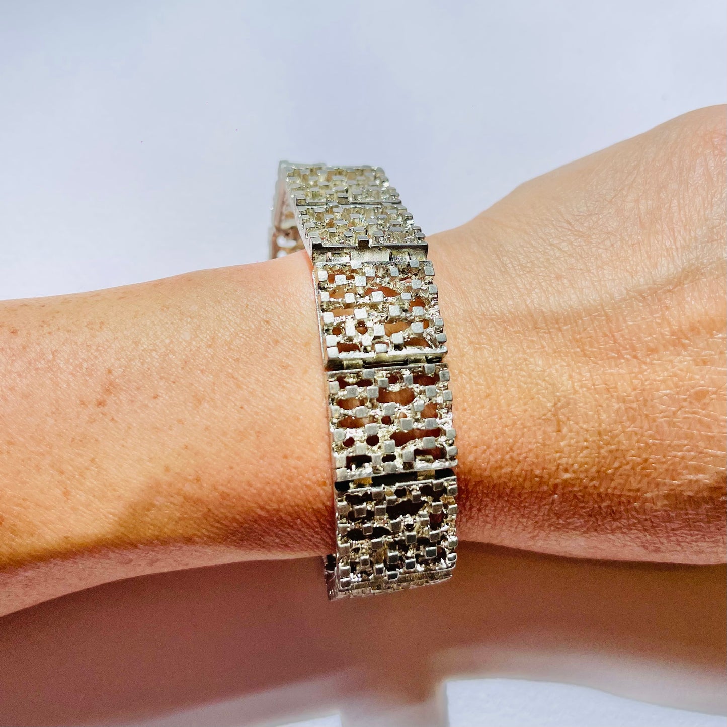1960s MODERNIST BRUTALIST PUZZLE BRACELET