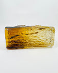 1970s FINNISH KALLIO AMBER BARK GLASS VASE