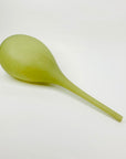 LIME GREEN SATIN GLASS BOTTLE VASE