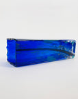1980s AUSTRALIAN ART GLASS COBALT BLUE VASE