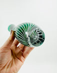 1960s ZEBRA SOMMERSO GLASS VASE BY VICKE LINDSTRAND FOR KOSTA BODA