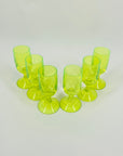 ART DECO URANIUM SHOT GLASSES