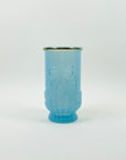 1950s AVON BLUE OPALESCENT GLASS BRUSH HOLDER