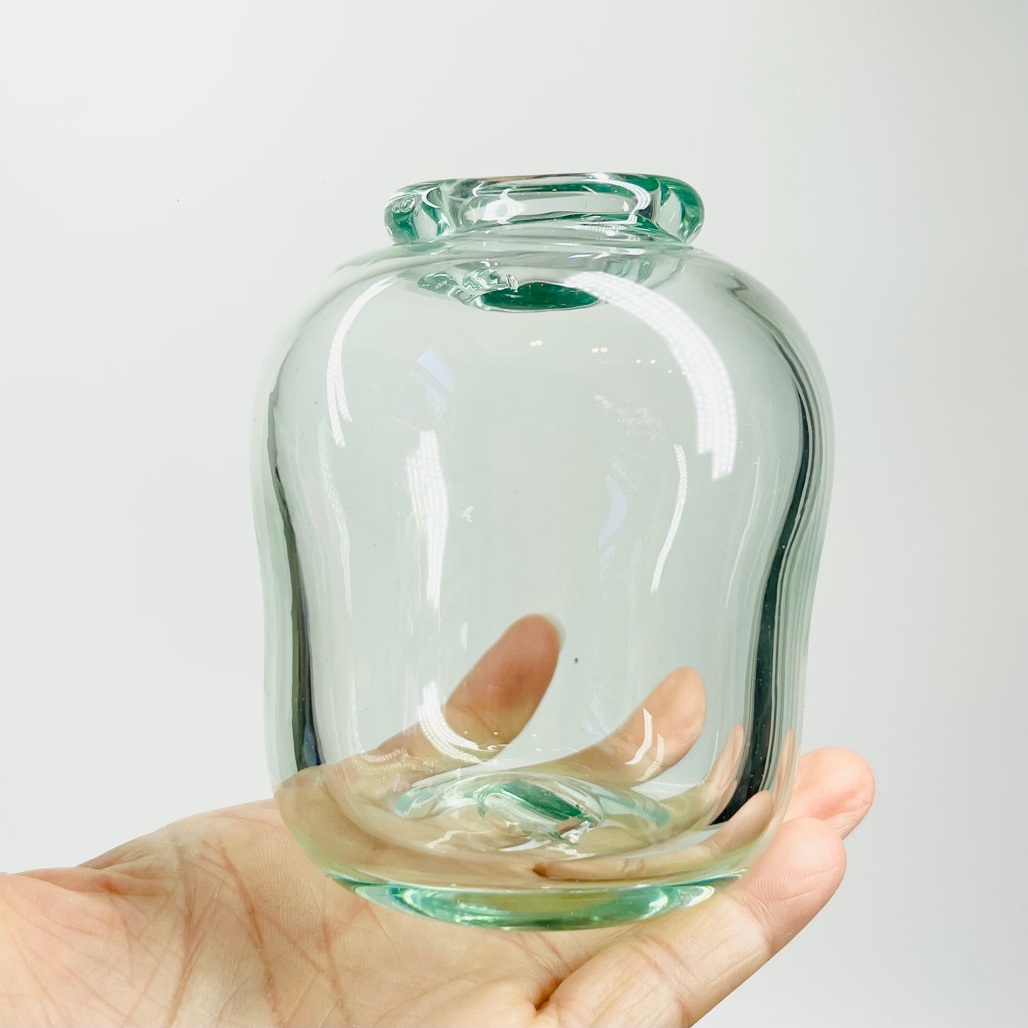 1980s MOUTH BLOWN SWEDISH GLASS MINI/POSY VASE