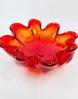 RED ORANGE FLOWER BOWL