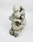ABSTRACT CRACKLE POTTERY SCULPTURE