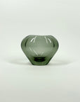 1960s HOLMEGAARD GREY GLASS MINI HEART VASE BY PER LUTKEN