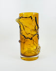 1970s FINNISH PETAJA AMBER GLASS VASE