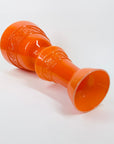 1960s ITALIAN EMPOLI ORANGE GLASS VASE