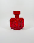 1950s RED Cube GLASS VASE BY ERKKITAPIO SIROINEN FOR RIIHIMÄEN LASI FINLAND