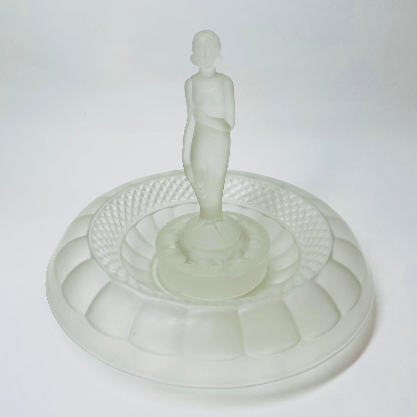 ART DECO GLASS FLOAT BOWL