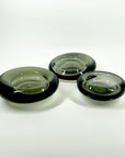 1960s HOLMEGAARD SIGNED GREY GLASS STONE BOWL BY PER LUTKEN