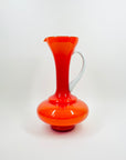 60s CASED ORANGE JUG/VASE