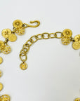 1980s GIVENCY ESTRUCAN STYLE MEDALLION LAYERED CHARMS NECKLACE