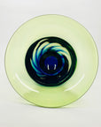 GREEN ART GLASS VASE