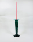 1980s MEMPHIS MILANO MARBLE GLASS CANDLE HOLDER