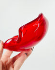 1950s MURANO PINCHED RED BOWL/ASHTRAY