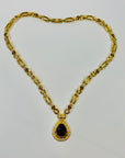 80s BARCS BOLD PEAR DROP NECKLACE SUITE