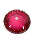1940s MURANO BAROVIER GOLD AVENTURRINE PINK SOMMERSO GLASS BOWL/ASHTRAY