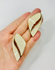 80s BARCS WHITE ENAMEL KNOT NECKLACE SUITE