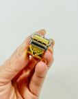 VINTAGE LOUIS VUITTON COSTUME TWO TONE MONOGRAM BUCKLE RING