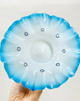 BLUE RUFFLE RIM PLATE