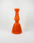 1960s ITALIAN EMPOLI ORANGE GLASS VASE