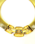 1980s GIVENCY TUBOGAS LINKS NECKLACE SUITE