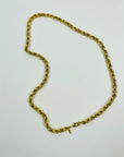 1960s 18K GP MONET FANCY LINKS CHAIN NECKLACE